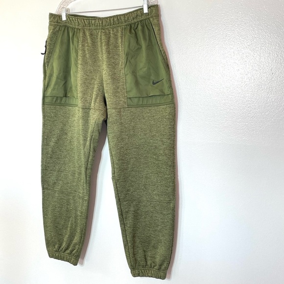 Nike Olive Green Therma-FIT Men's Tapered Fitness Jogger Sweatpants Size XL - Picture 8 of 13